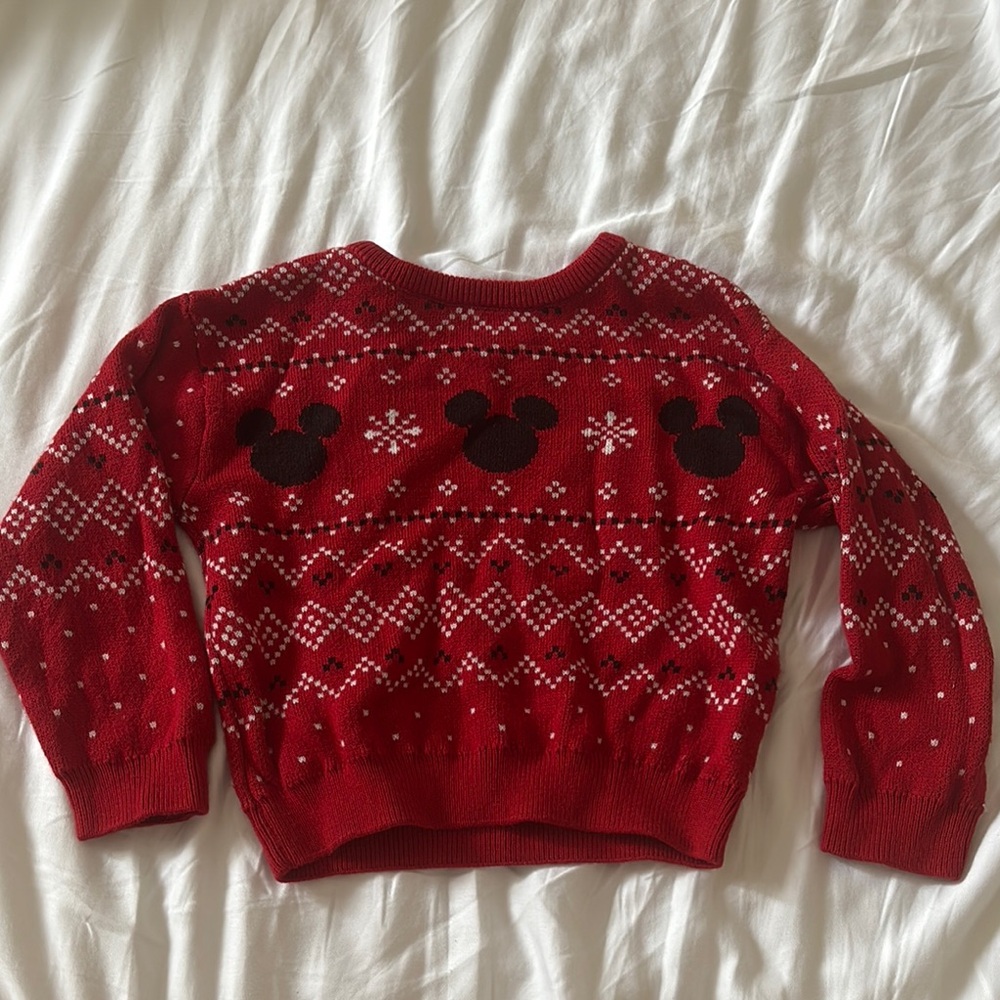 Little Sleepies Fair Isle Mickey Holiday Sweater